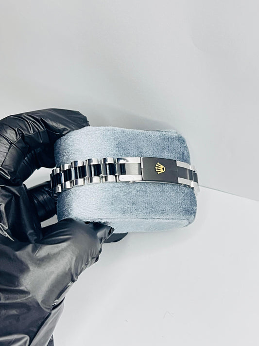 Rolex Silver And Black Bracelet