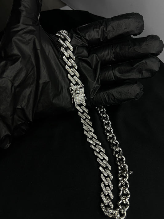 Silver Diamond Neck Chain