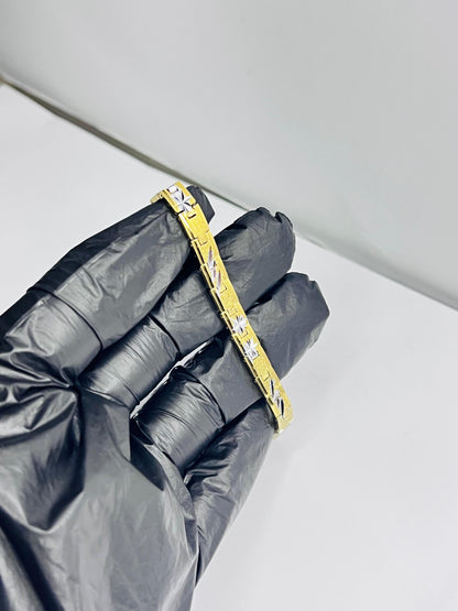 Silver Gold Bracelet