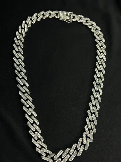 Silver Diamond Neck Chain